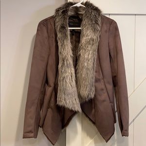 Bcbg maxazria faux fur jacket